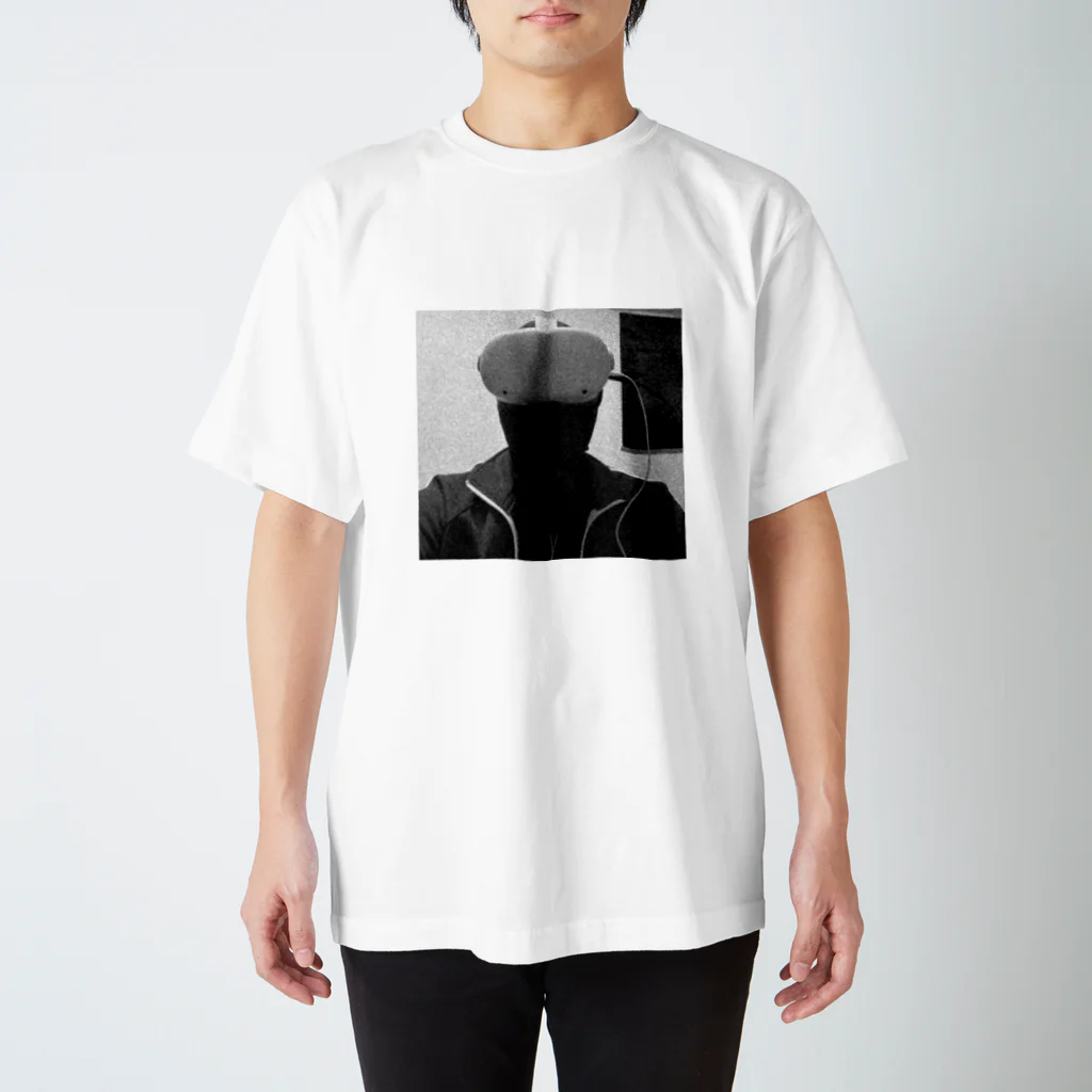 バラデヴショップのｖｒｃｈａｔｅｒ モノクロ スタンダードTシャツ