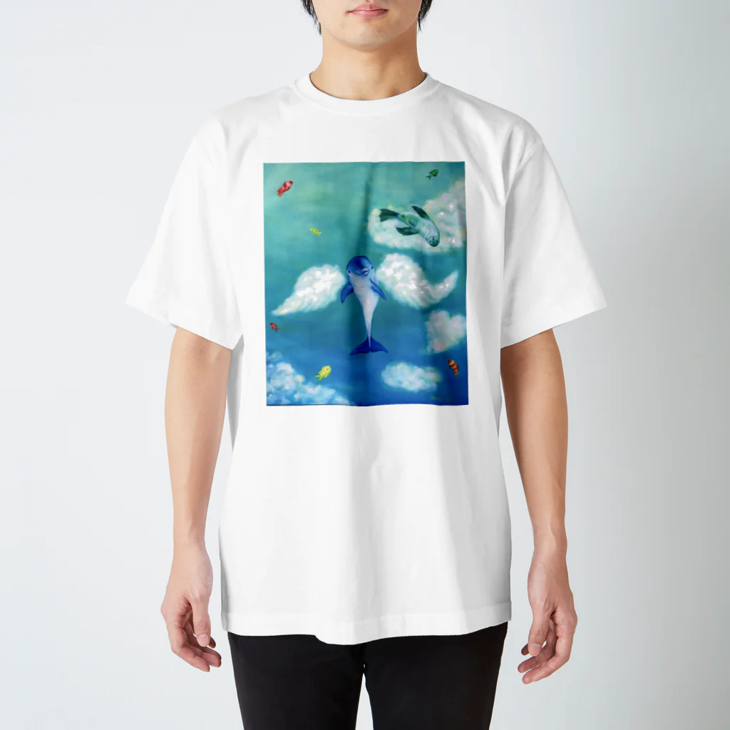 MIHO Genki ArtのDream sky Regular Fit T-Shirt