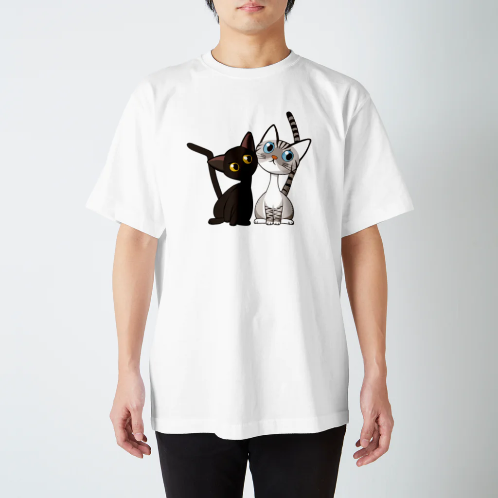 asta_kurokenのジャン&ポン02 スタンダードTシャツ