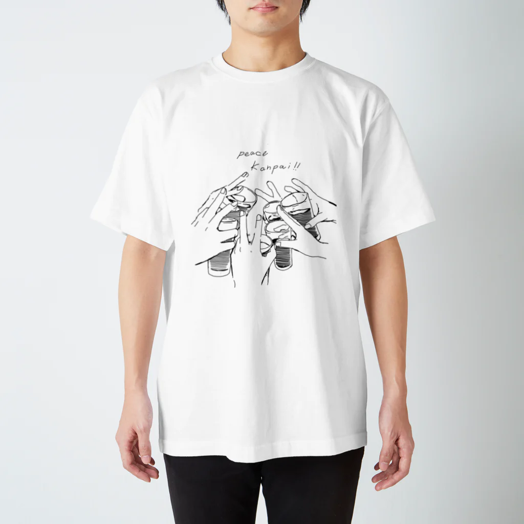 airistoreの出前館創業者花蜜幸伸さんのPEACEKANPAI！プロジェクト スタンダードTシャツ