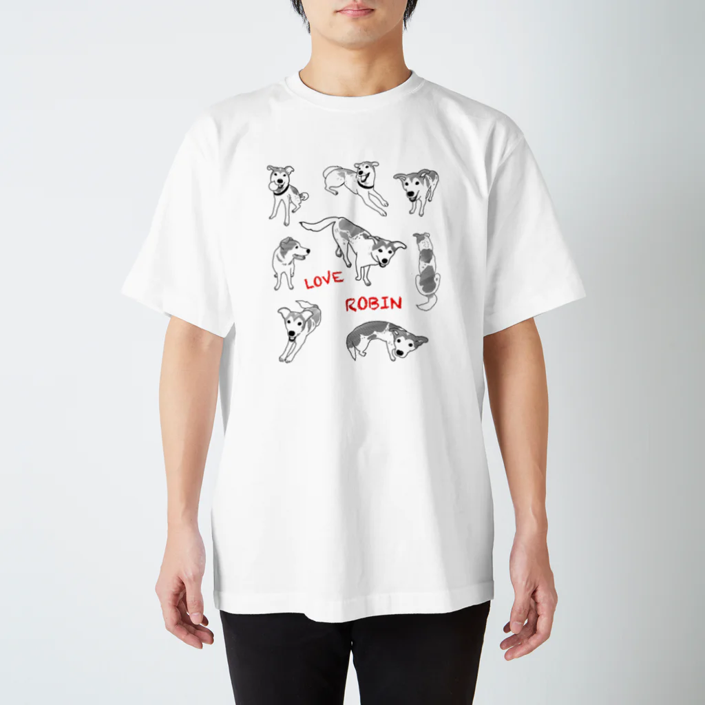 yminaminのLOVEロビン　Tシャツ Regular Fit T-Shirt