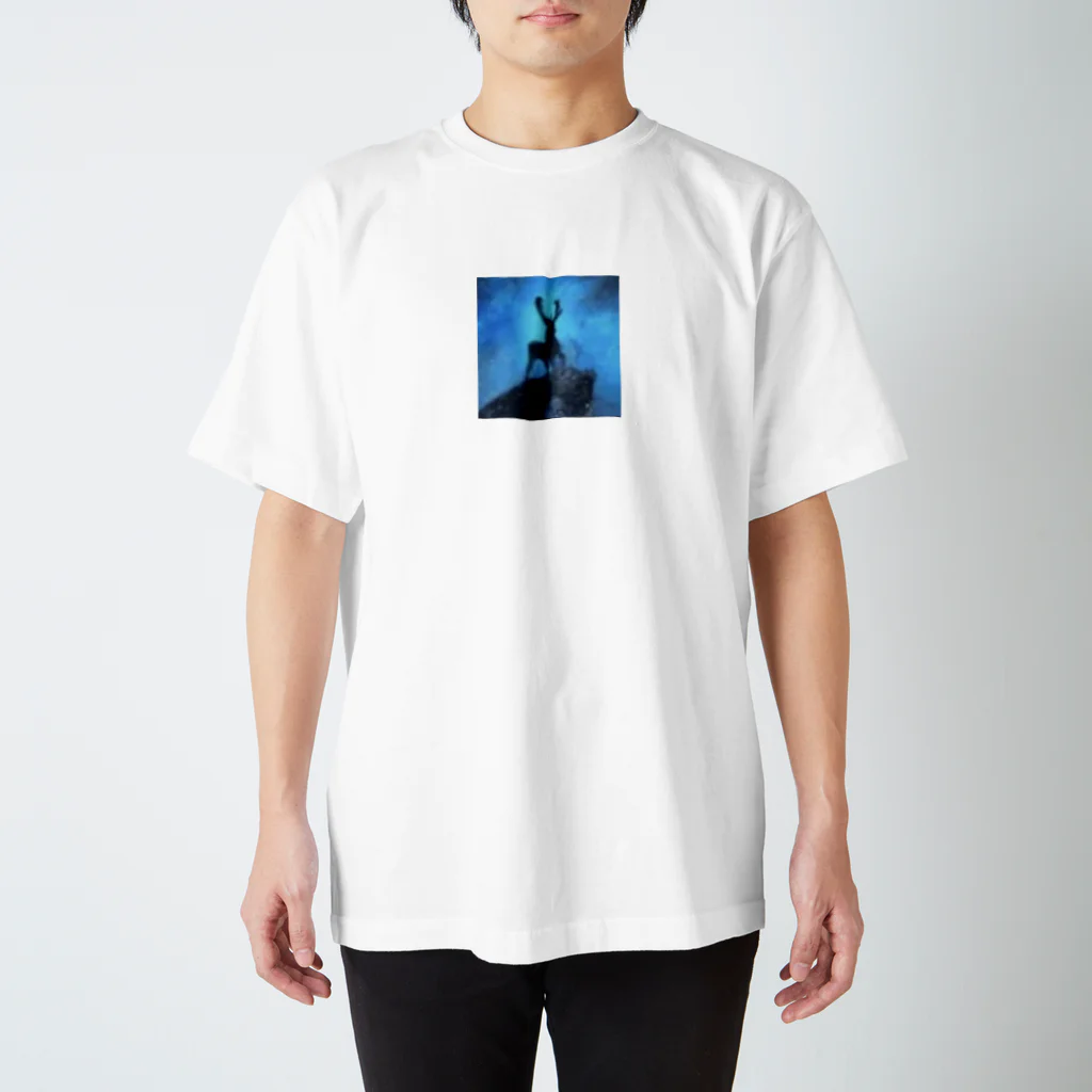 くろまめだの水彩画 鹿 スタンダードTシャツ