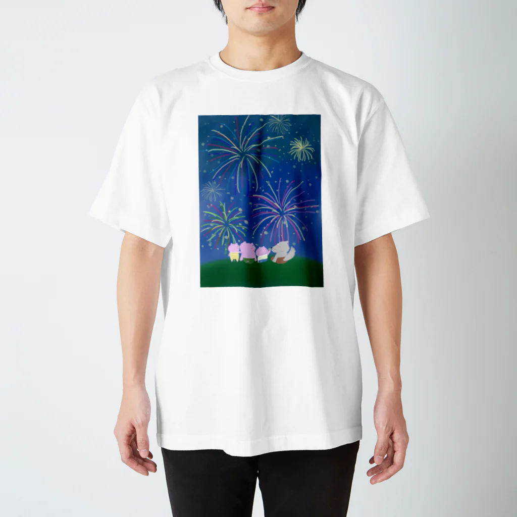 ココロ企画の三匹のこぶたと狼くん〜夏シリーズ③〜 Regular Fit T-Shirt