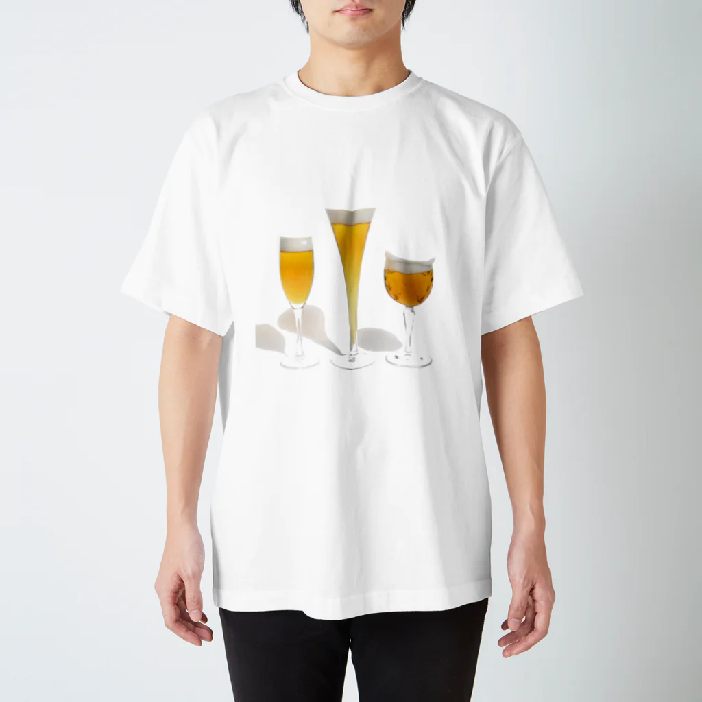 FAKE FOOD HATANAKAのグラスビール スタンダードTシャツ