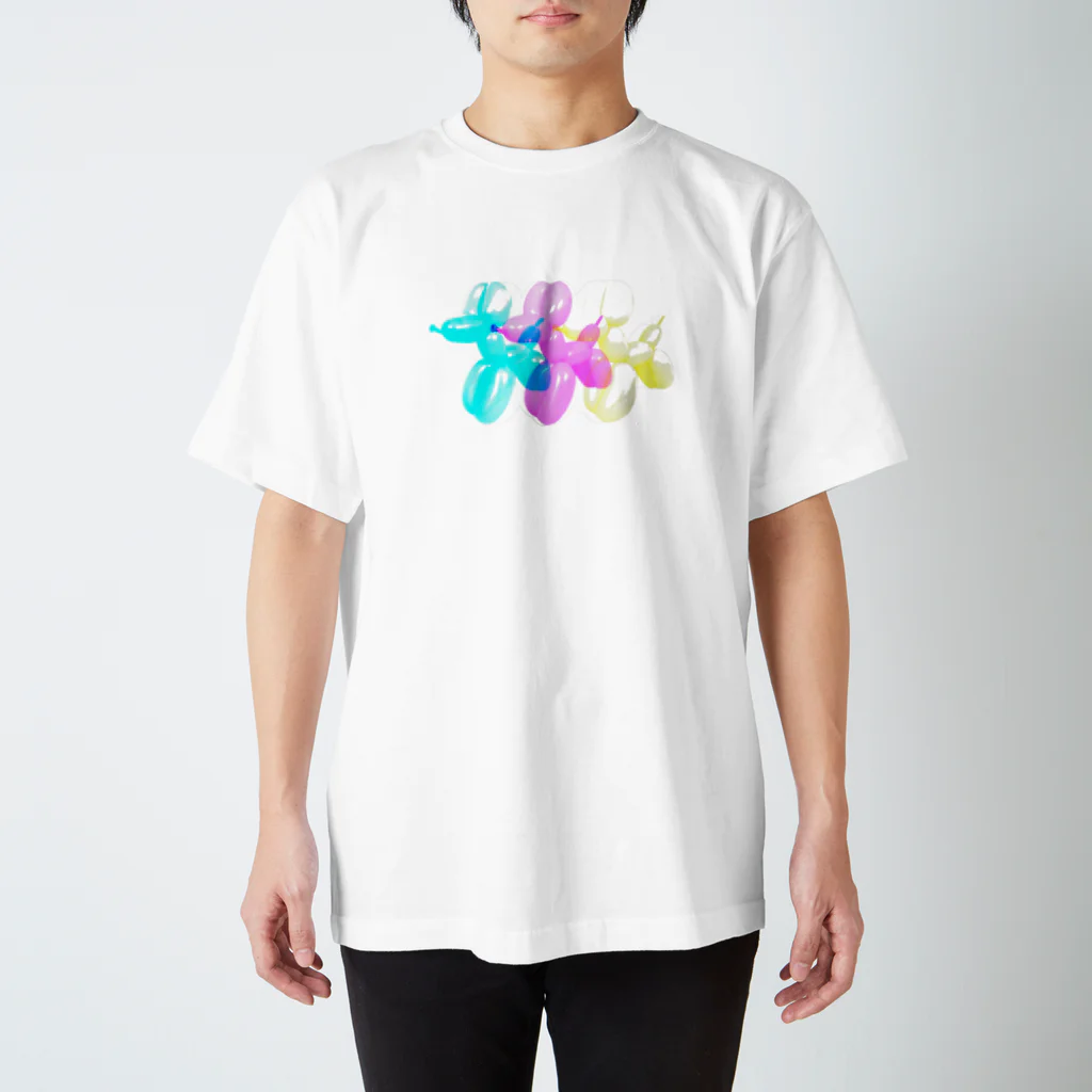 ゆめうつつの3原色だよ！BALLOON DOG スタンダードTシャツ