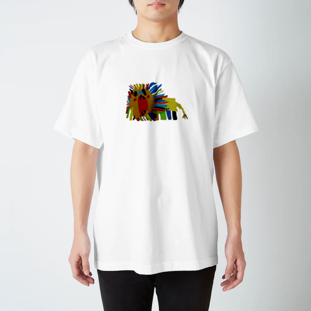 あいぽん✩わーるど。の虹色ライオン スタンダードTシャツ