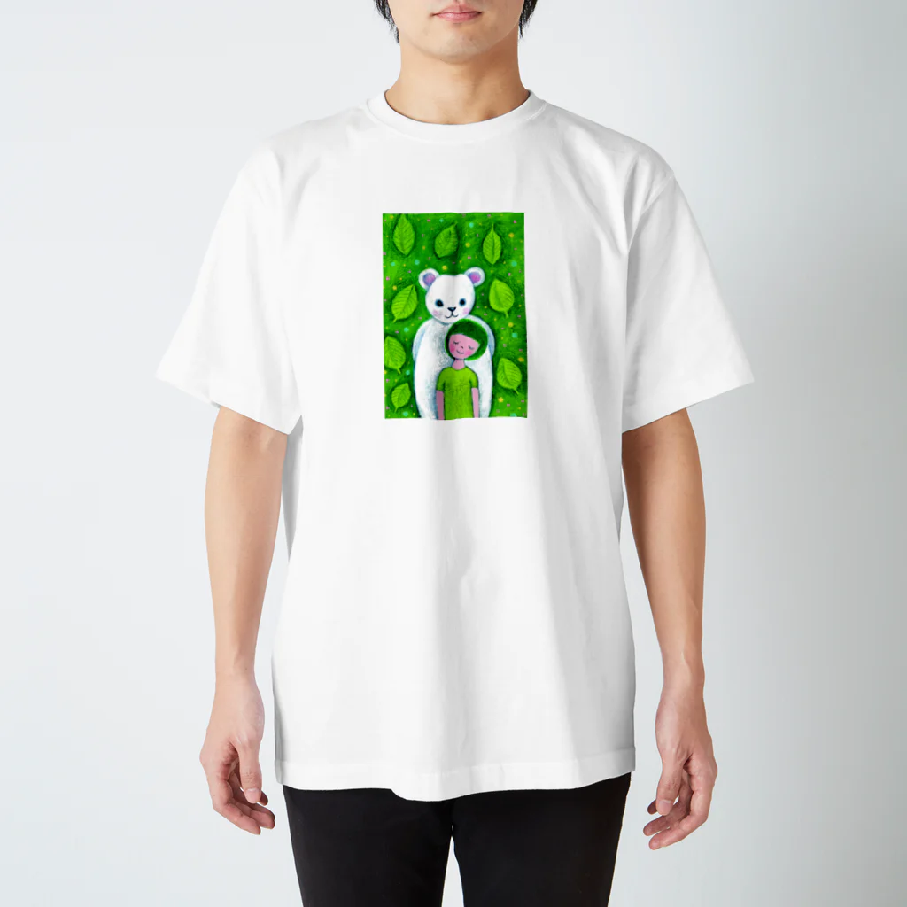 PETDOGSの「緑の気持ち」ロンググラス Regular Fit T-Shirt