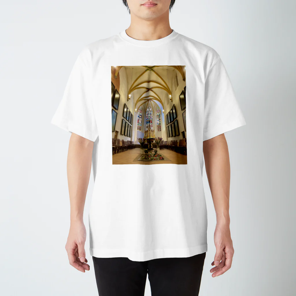 𝕋𝕦𝕓𝕒 川添 初美 (KAWAZOE Hatsumi)のバッハのお墓(聖トーマス教会) スタンダードTシャツ