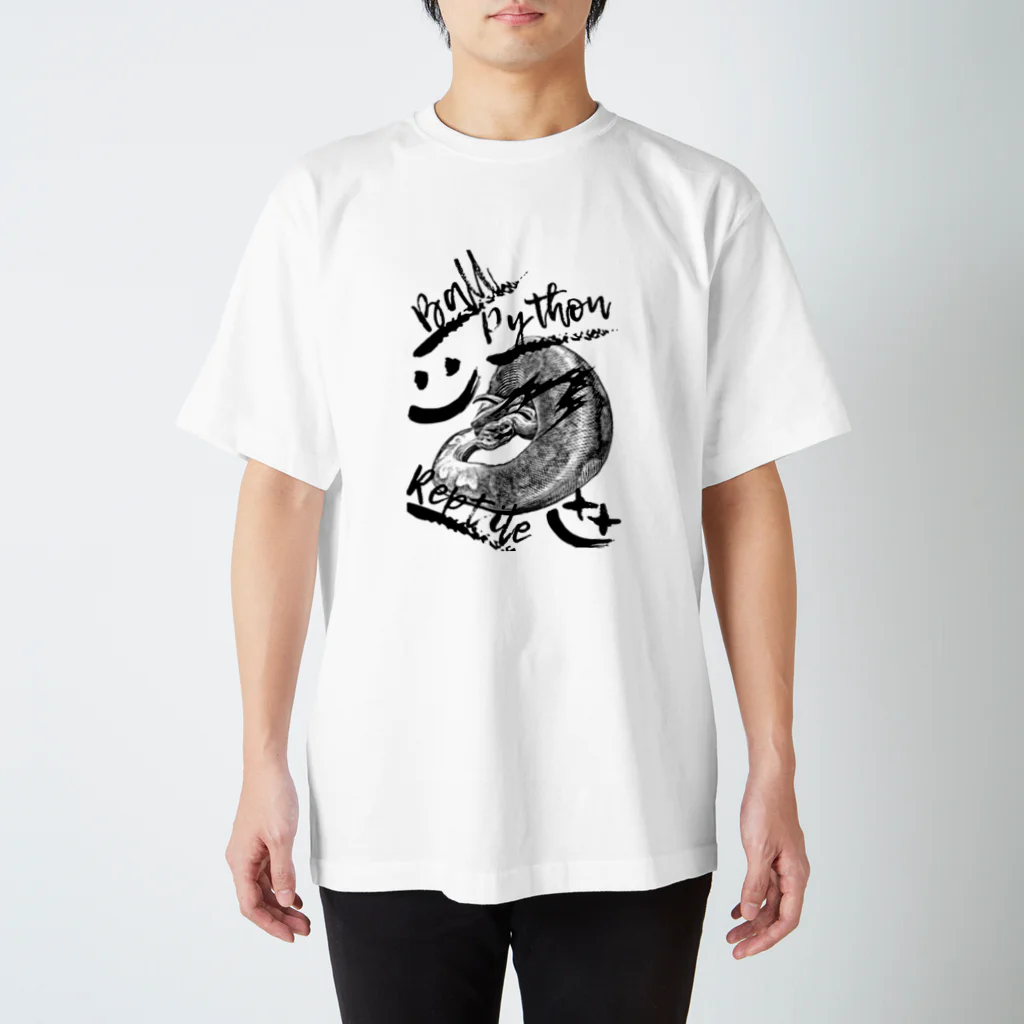 きゅーまのボールパイソン スタンダードTシャツ