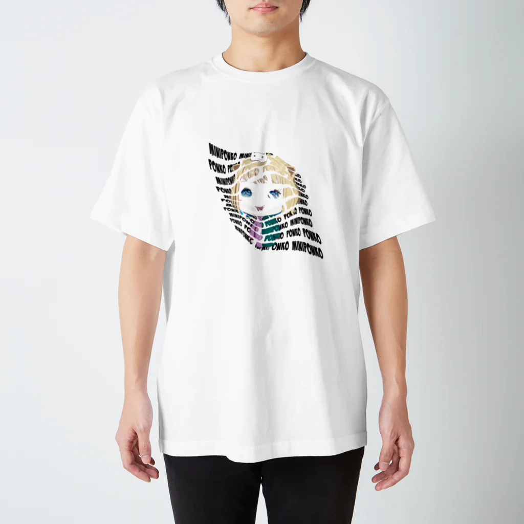 PONZU(ぽんず)Shinohara(しのはら)NFTのmini PONKO スタンダードTシャツ