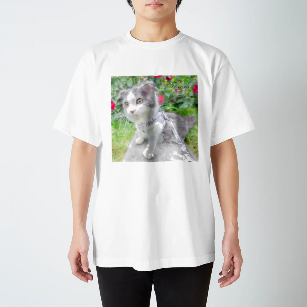 クリアスペットのscottishfold_tororo スタンダードTシャツ