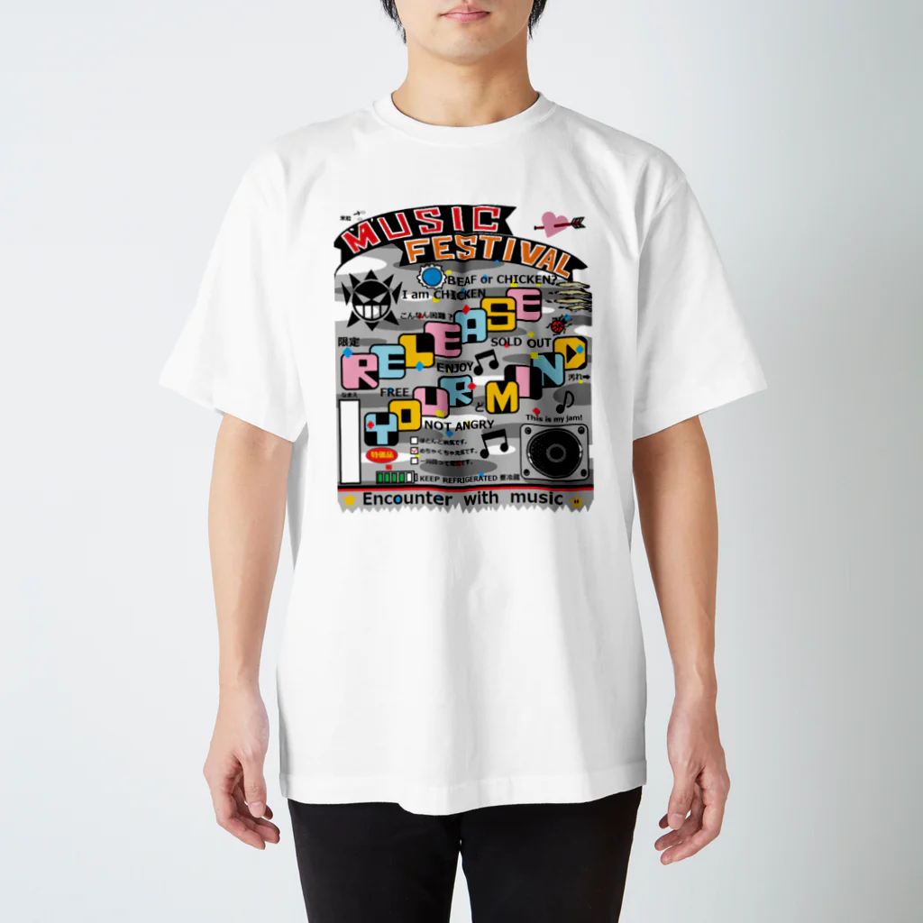 TAKARANOMORIの音楽フェスＴ スタンダードTシャツ