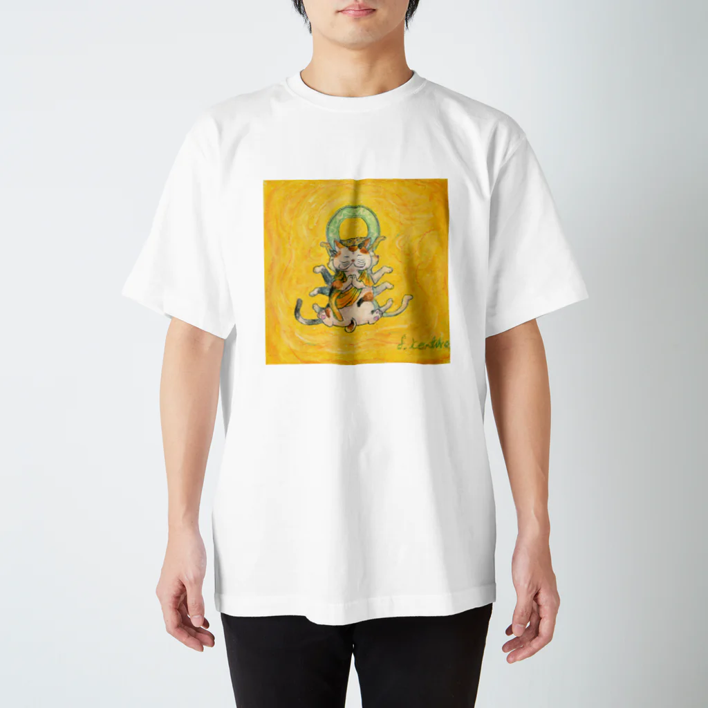 猫神神社のニャン手観音 Regular Fit T-Shirt