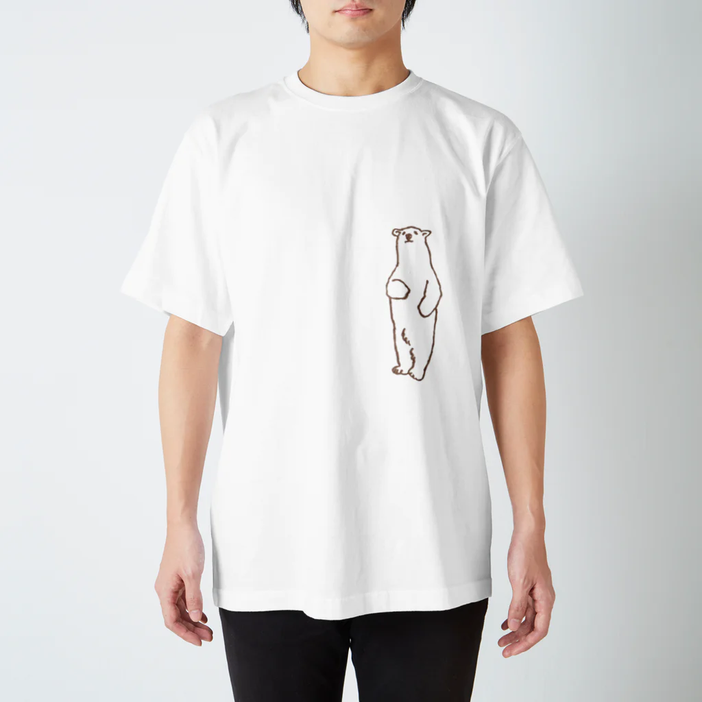 消しゴムはんこのエピリリの消しゴムはんこのシロクマくん スタンダードTシャツ