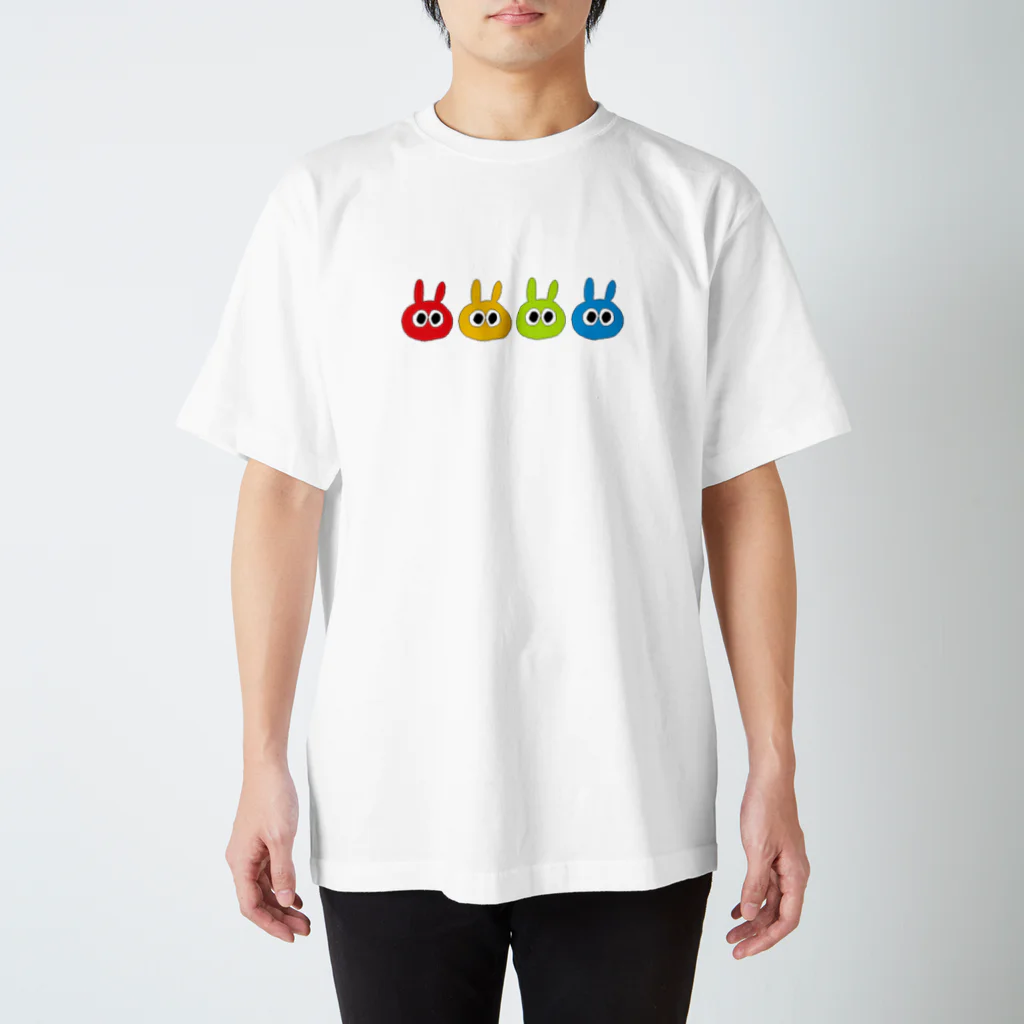 うさぎだよのカラーウサギ スタンダードTシャツ