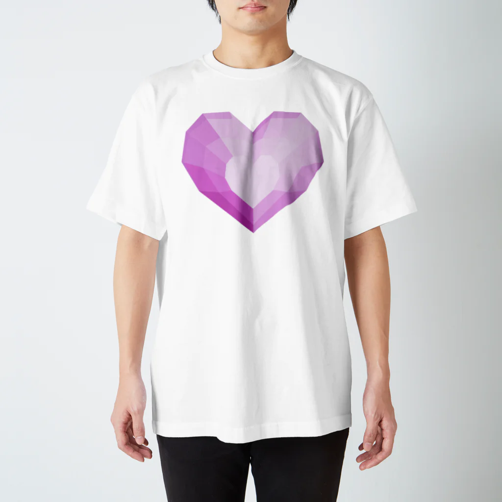 coolbeats🐝💓のgeometric Heart スタンダードTシャツ