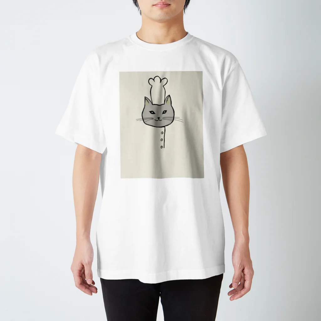 kocho-artのにゃんこっく Regular Fit T-Shirt