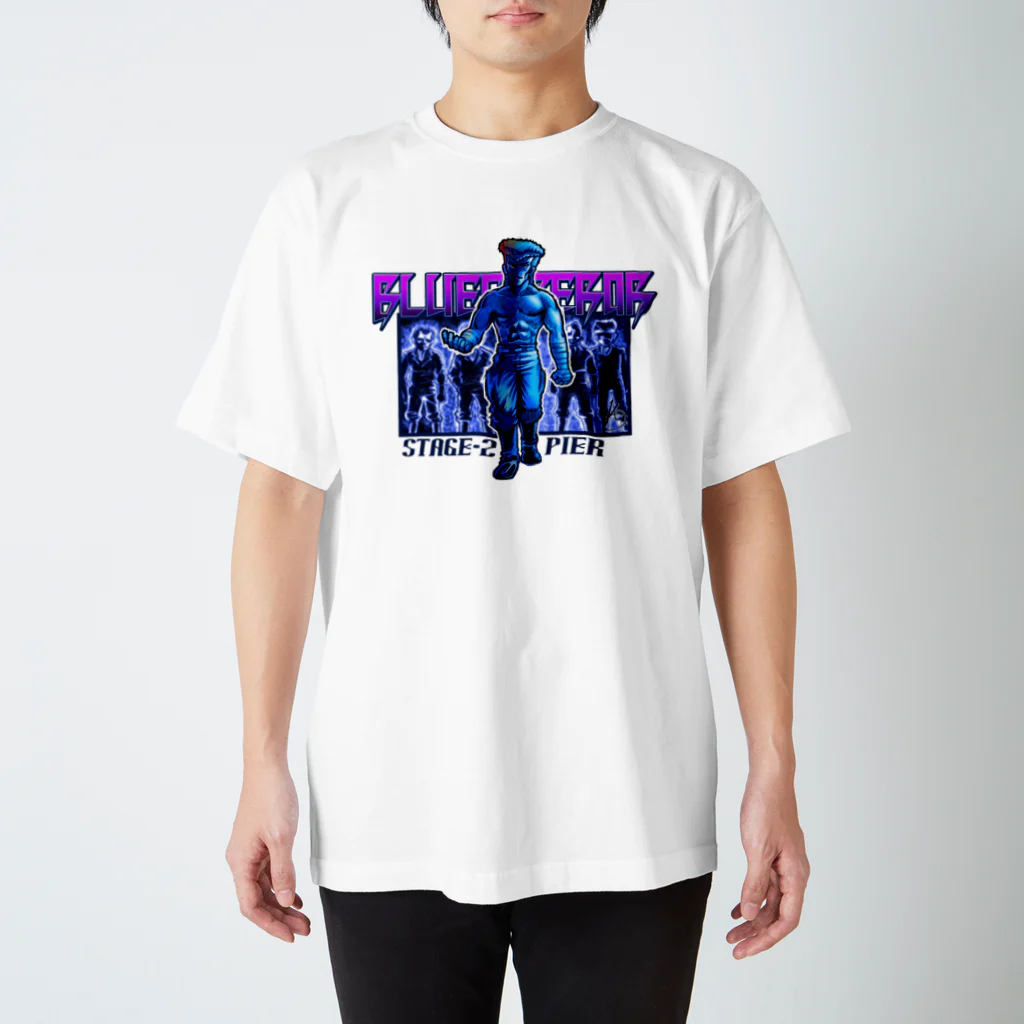 Kon-ART グッズショップのBLUE Emperorシンジ スタンダードTシャツ