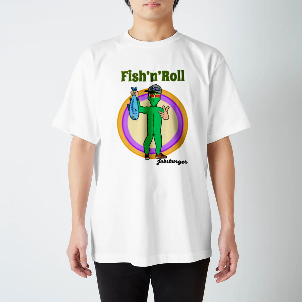 ジョブズバーガーのFish’n’Roll 前だけ スタンダードTシャツ