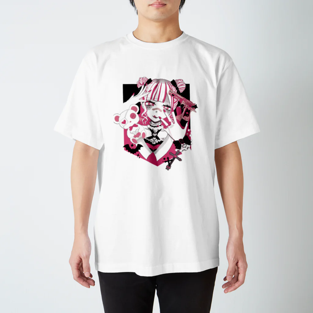 Mavie　マヴィの可愛いが正義ちゃん（ピンク） Regular Fit T-Shirt