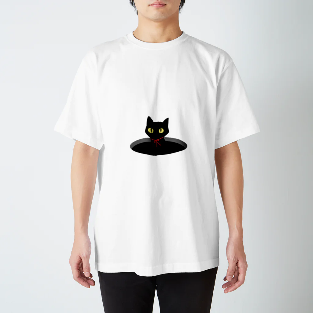 RinCafee shopの黒猫 スタンダードTシャツ