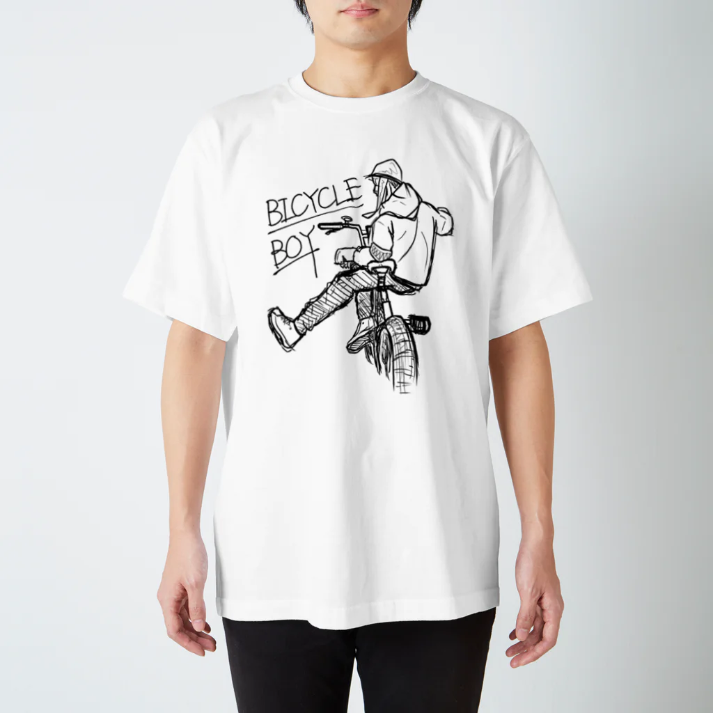 ECLAUGH （エクラフ）のBICYCLE BOY Regular Fit T-Shirt