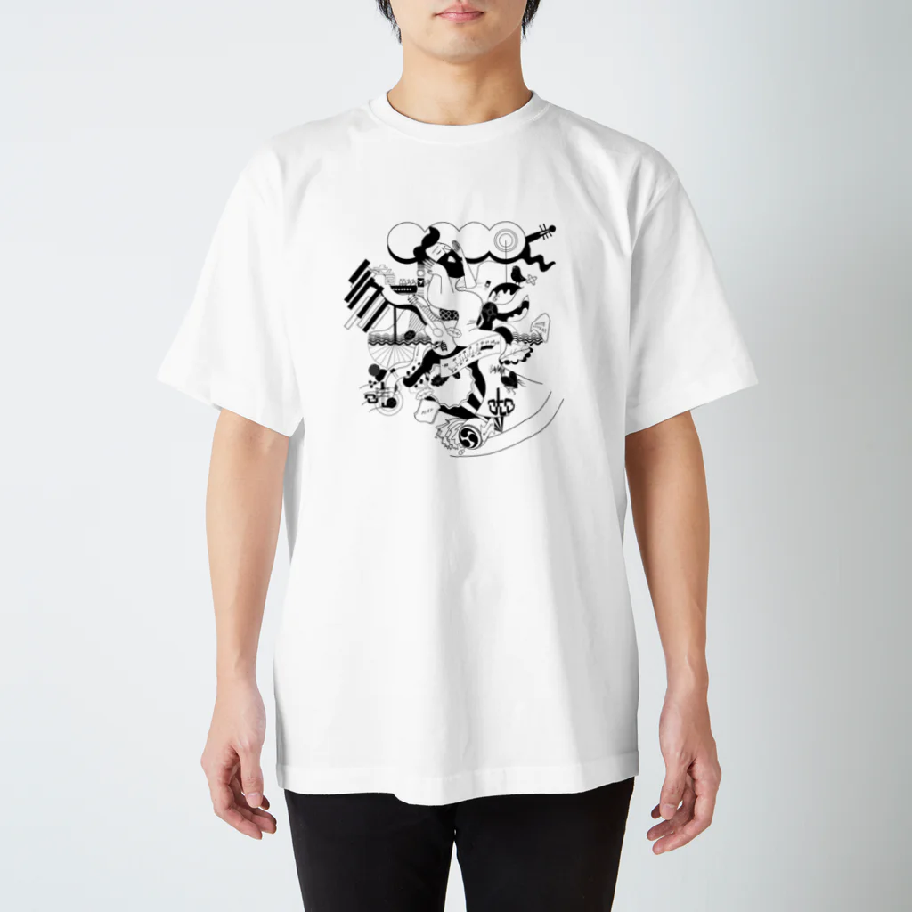 iki.mushinoの音（表裏プリント） Regular Fit T-Shirt