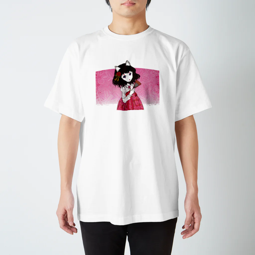加藤 光雲のRose-design（扇子閉じVer.） Regular Fit T-Shirt