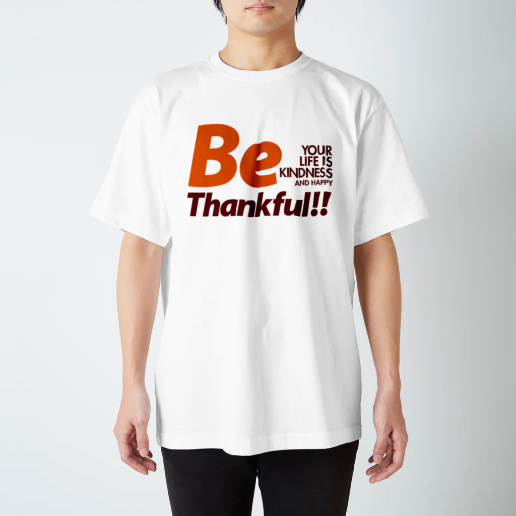 plusworksのBe Thankful Regular Fit T-Shirt