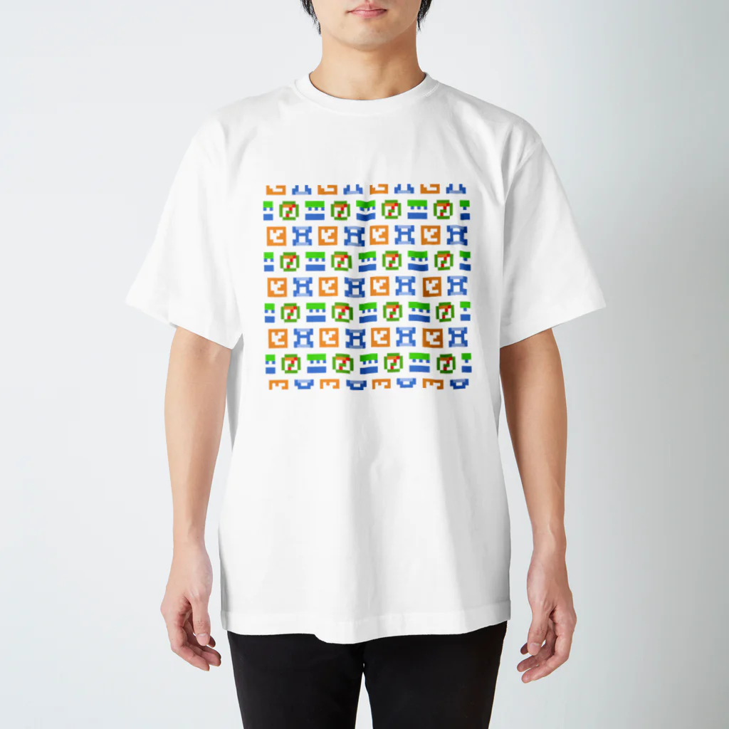 造形ストリームのピクセルパターン　コンビニ スタンダードTシャツ