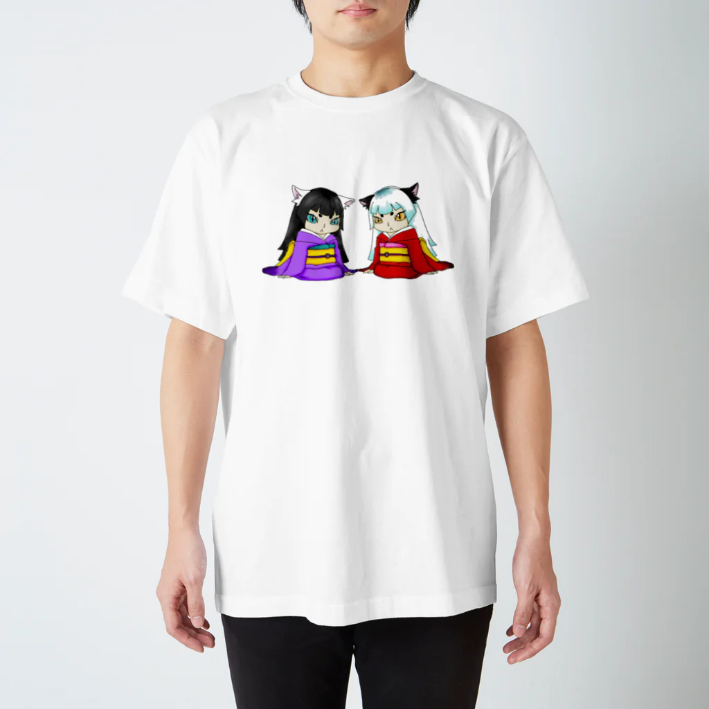 A-Katzelの双子ノ猫娘 Regular Fit T-Shirt