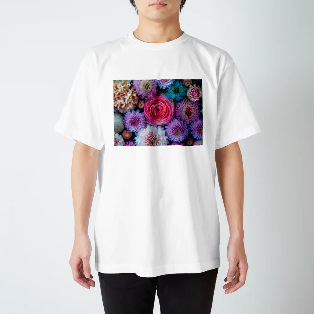 ackey-photoのPink Rose Regular Fit T-Shirt