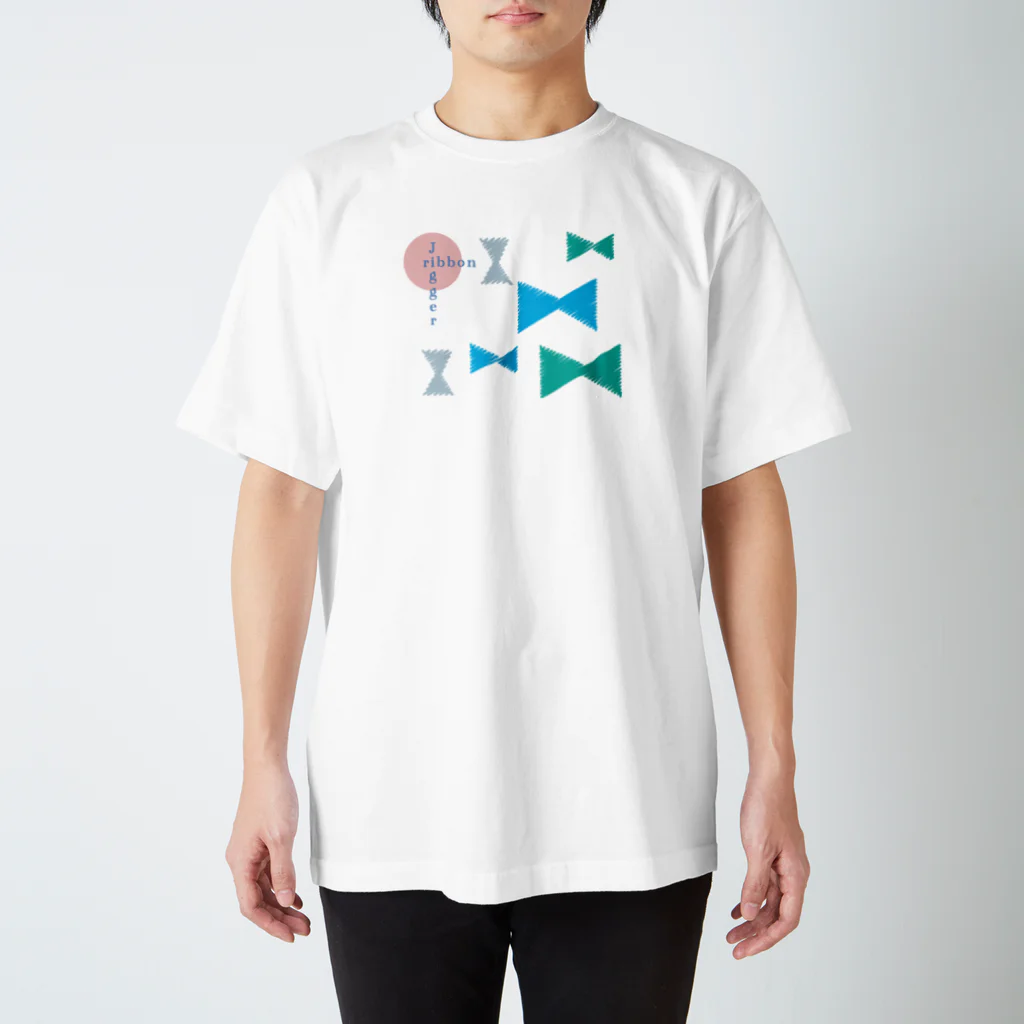 sakumamedaifukuのリボンとジガー スタンダードTシャツ