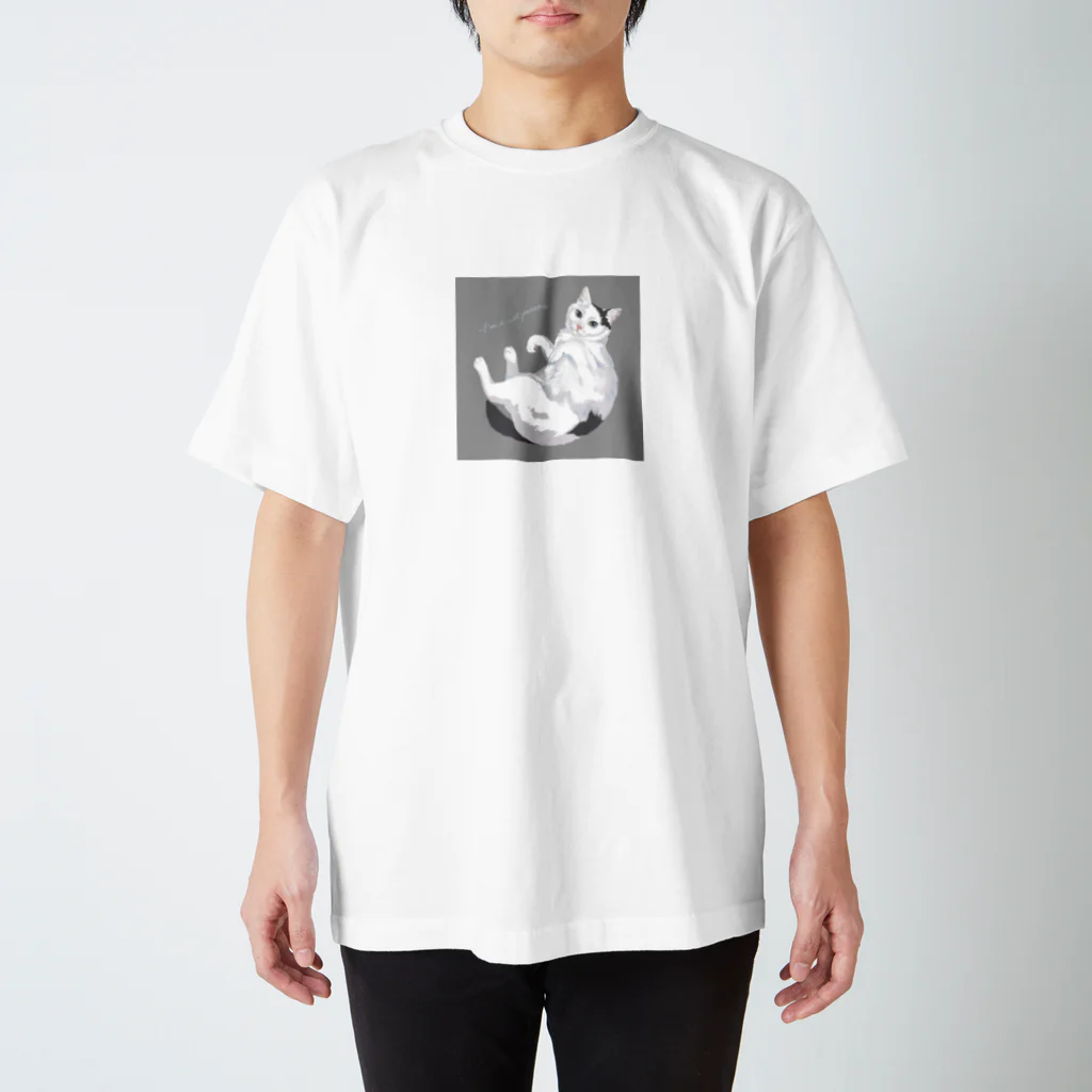 はるさめ商店の白黒ブチ猫 Regular Fit T-Shirt