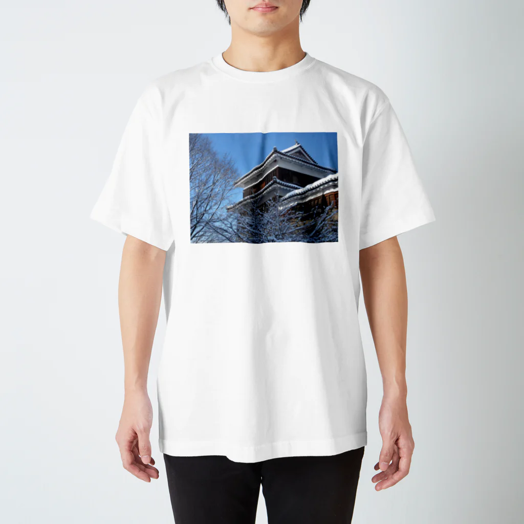 六文銭の上田城（冬） Regular Fit T-Shirt