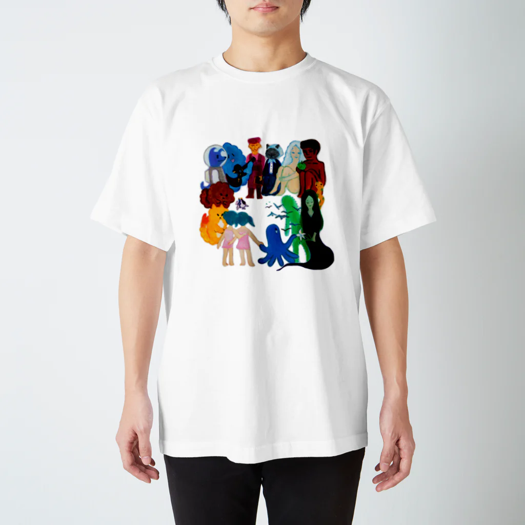 かなもけんのCharacters Regular Fit T-Shirt