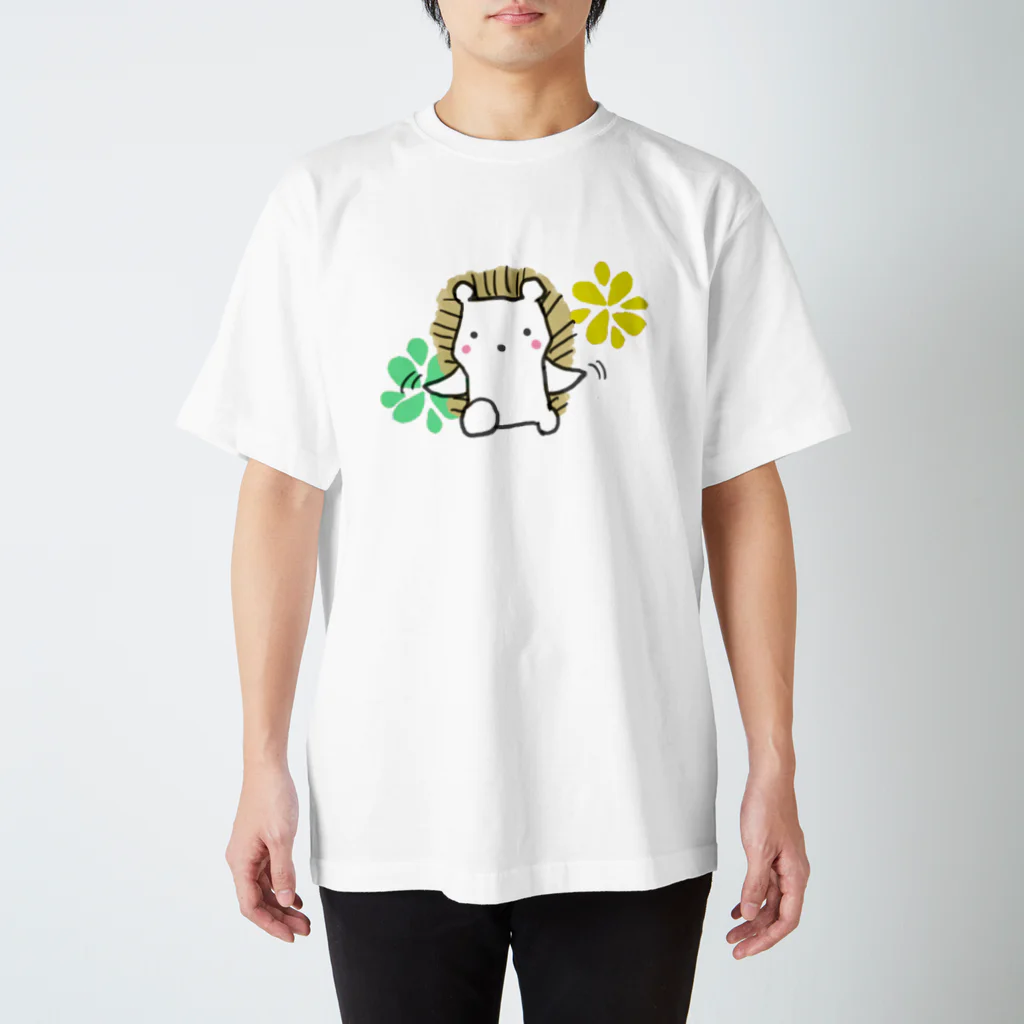 usagi-cuteのハリネズミのはりっちょ　遊ぼ スタンダードTシャツ