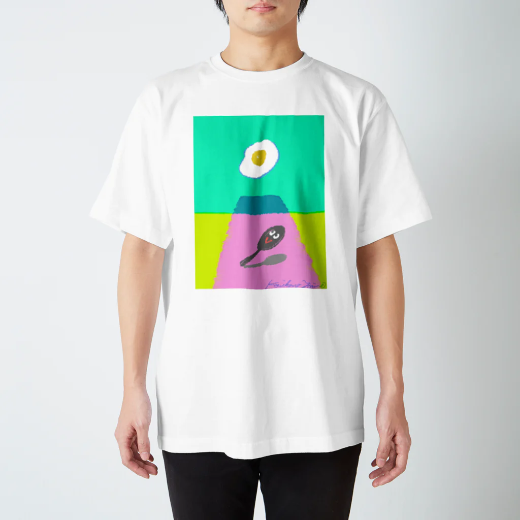 コウイカの遠い目のSUNNY SIDE UP Regular Fit T-Shirt