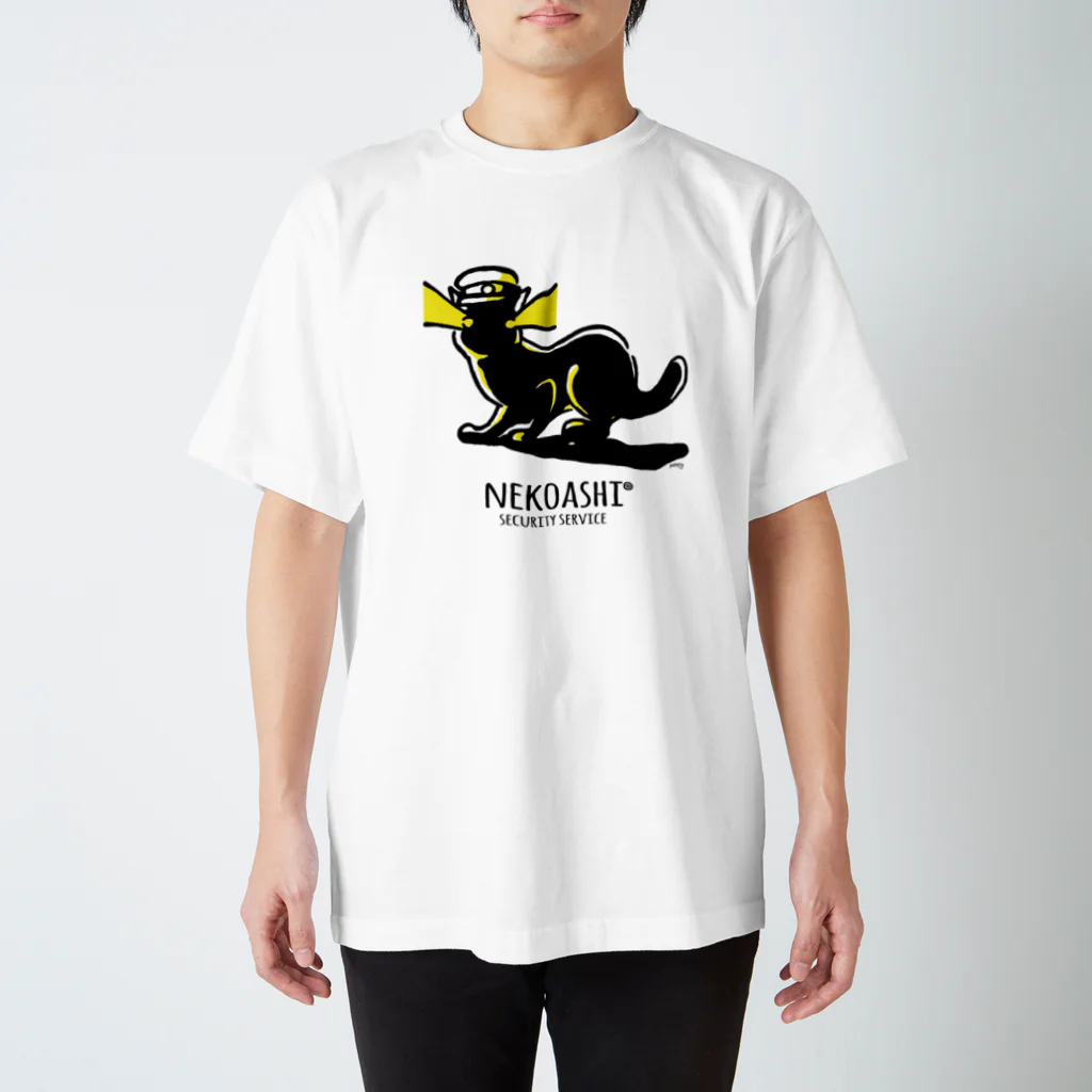 わたぬき けいの猫足警備会社 スタンダードTシャツ