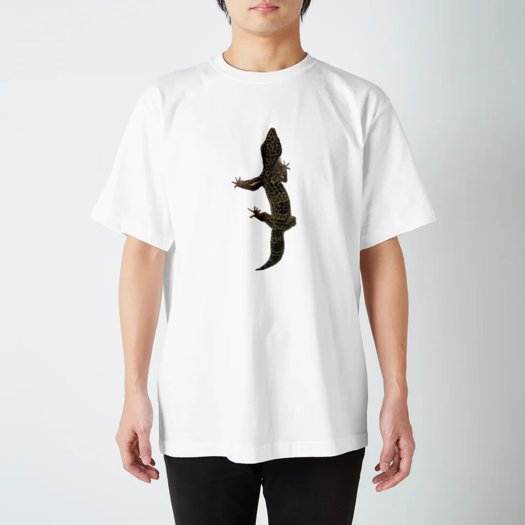 Latteのよじ登りレオパさん Regular Fit T-Shirt