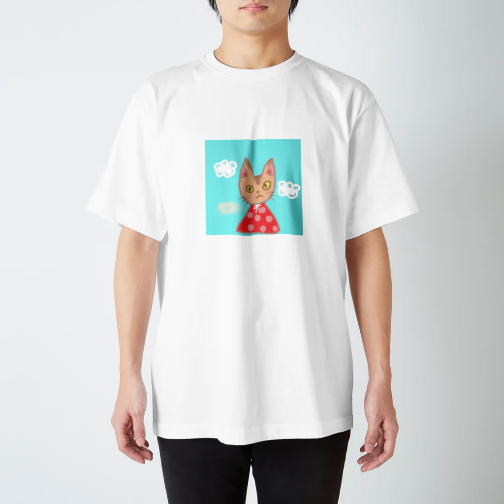 komugiのモクモク雲とモフモフ猫ちゃん Regular Fit T-Shirt