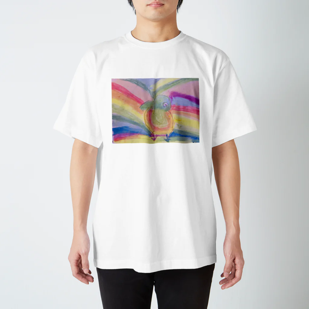 go80sのピーコックグリーンからす スタンダードTシャツ