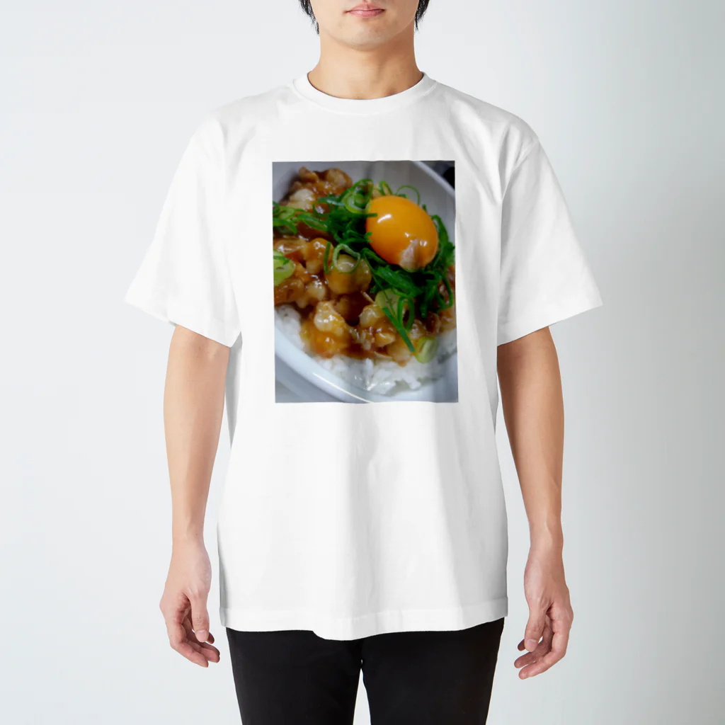 ボートレースと料理好きの食いしん坊クッション スタンダードTシャツ