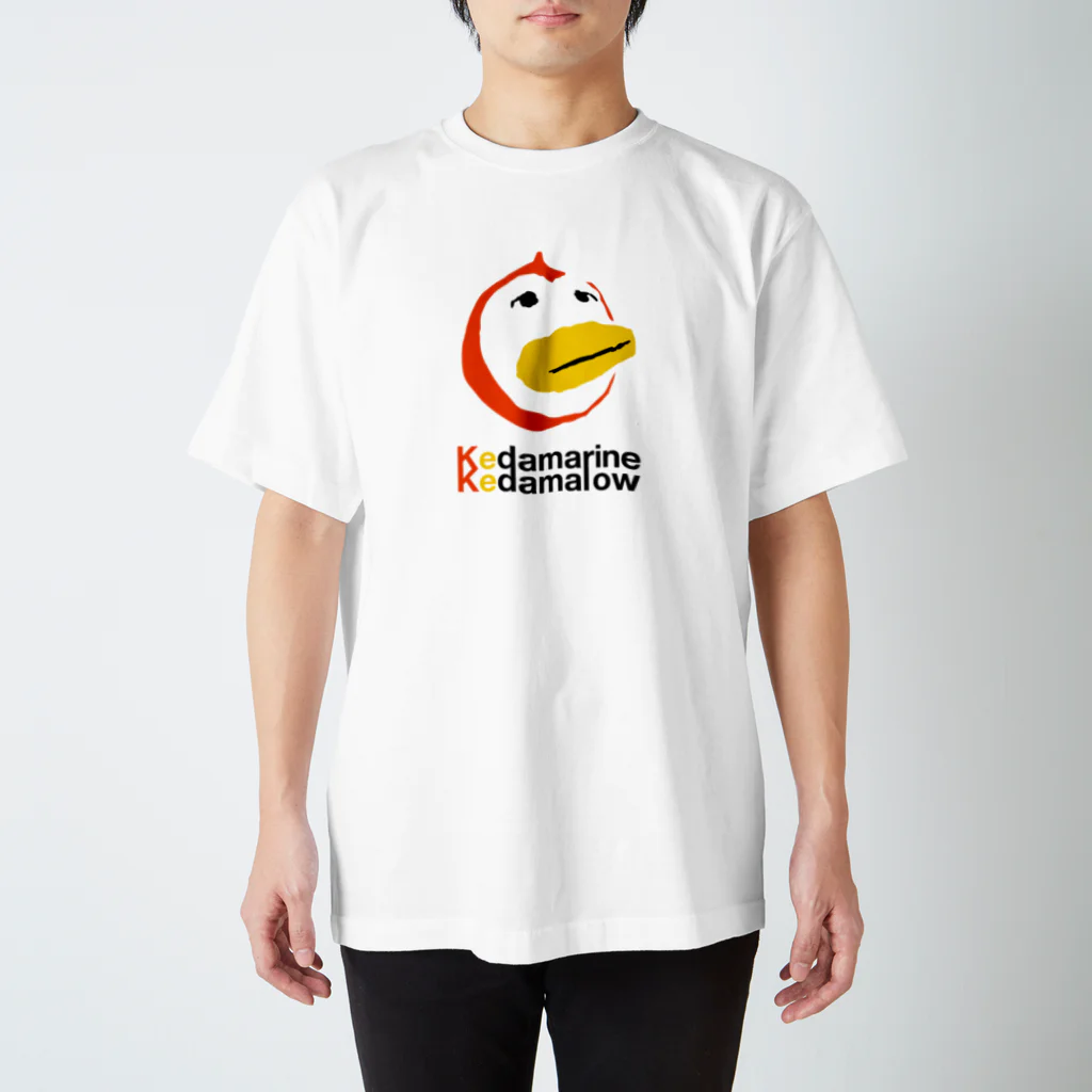 Kedamarine Kedamalow's SHOPの夕陽に染まるペンギン スタンダードTシャツ