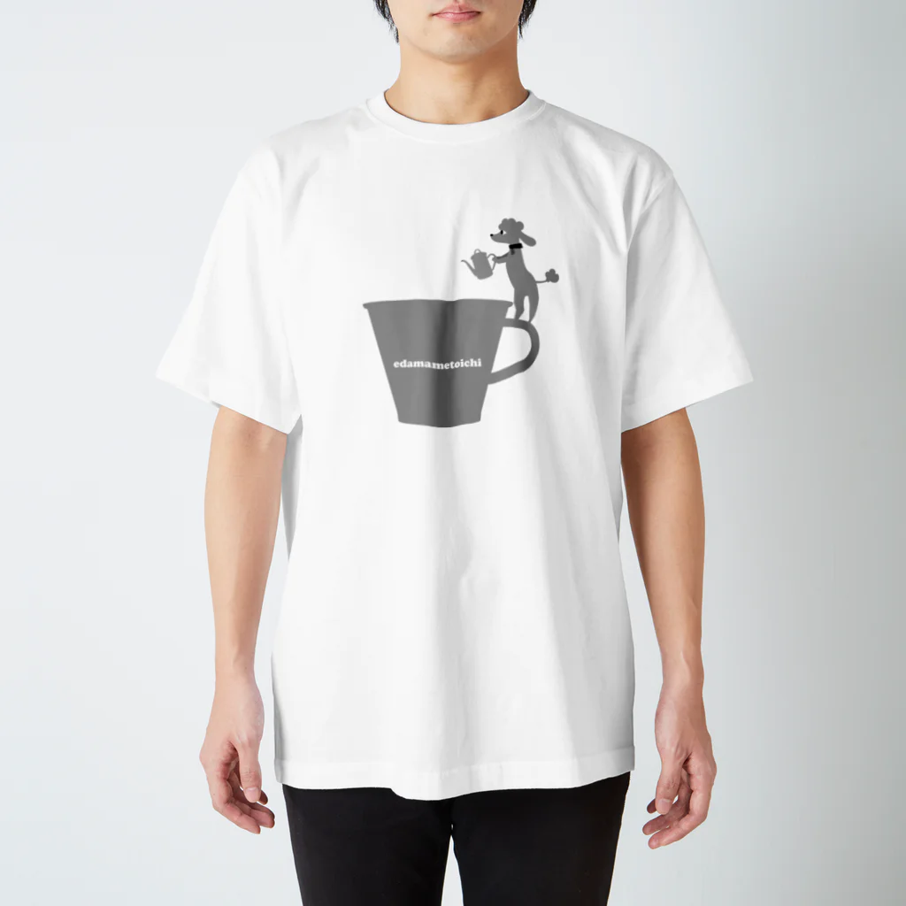 エダマメトイチのトイプードルのエダマメトイチcoffee大 スタンダードTシャツ