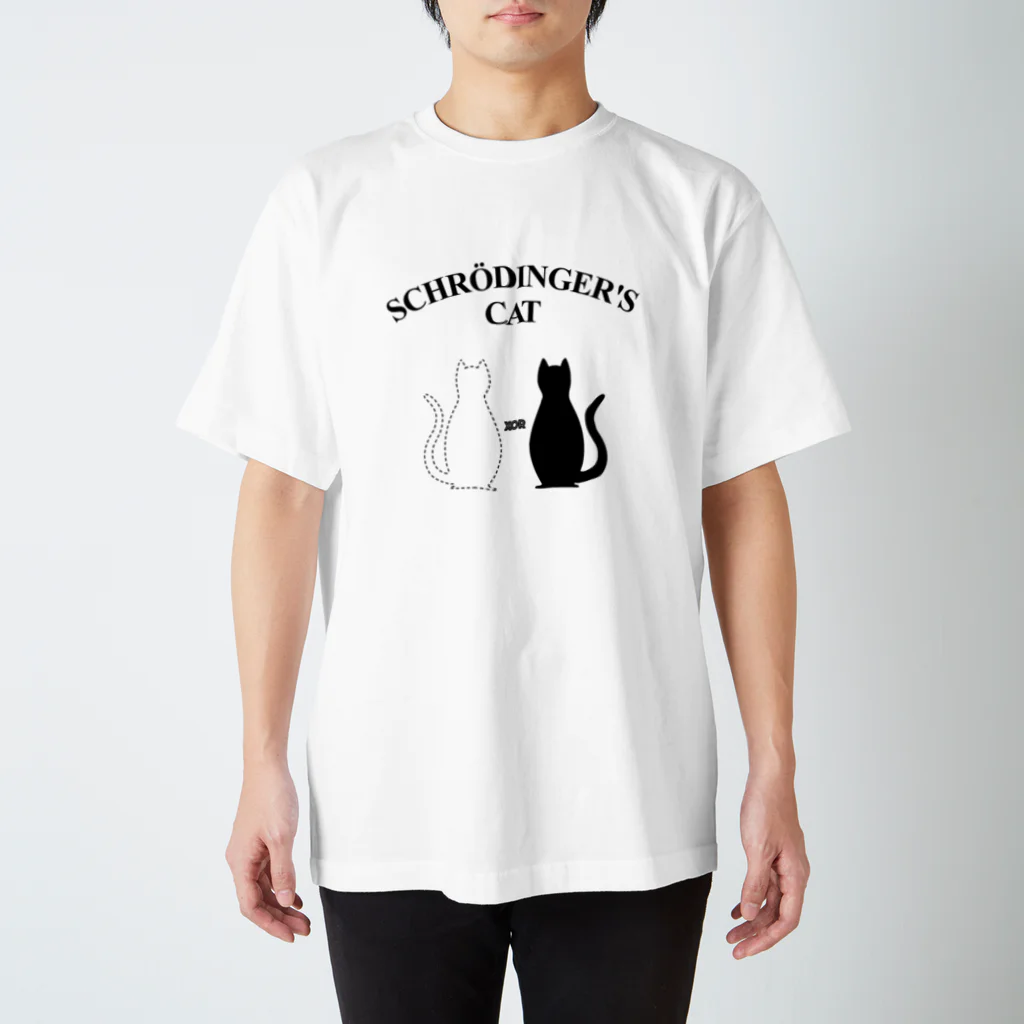 Kuroneko Lab. shopのシュレーディンガーの猫 KuronekoLab No.901 Regular Fit T-Shirt