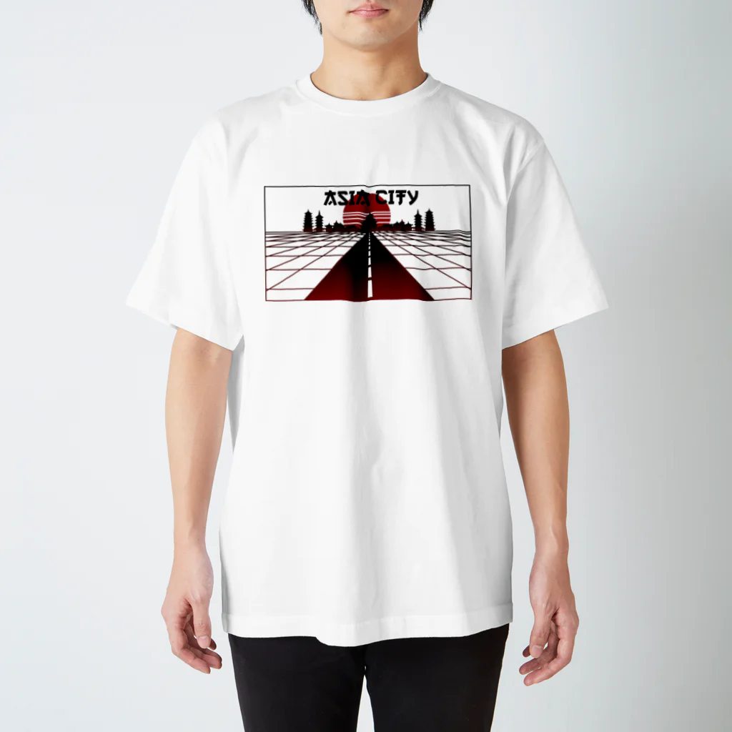 中華呪術堂（チャイナマジックホール）の vaporwave asiacity  スタンダードTシャツ