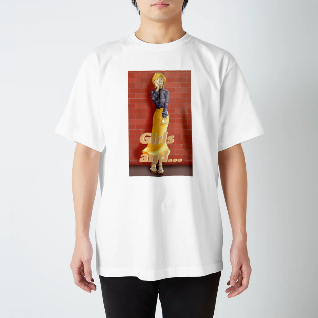 MickunRollのモダンガール２ スタンダードTシャツ