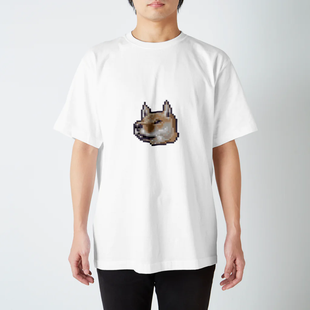 mtmtの柴犬（ドット絵） スタンダードTシャツ