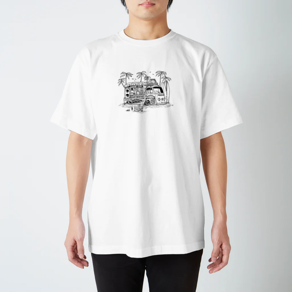 LOWER'S OutdoorのBEACH WAGON Tee Regular Fit T-Shirt
